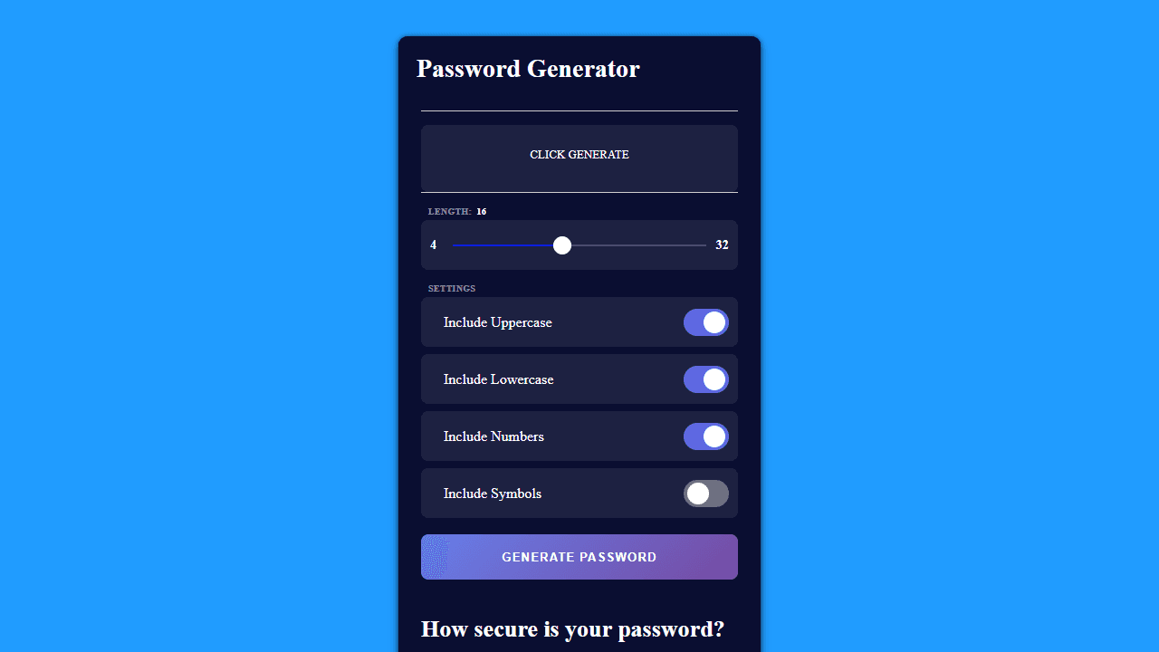 Password Generator screenshot 2