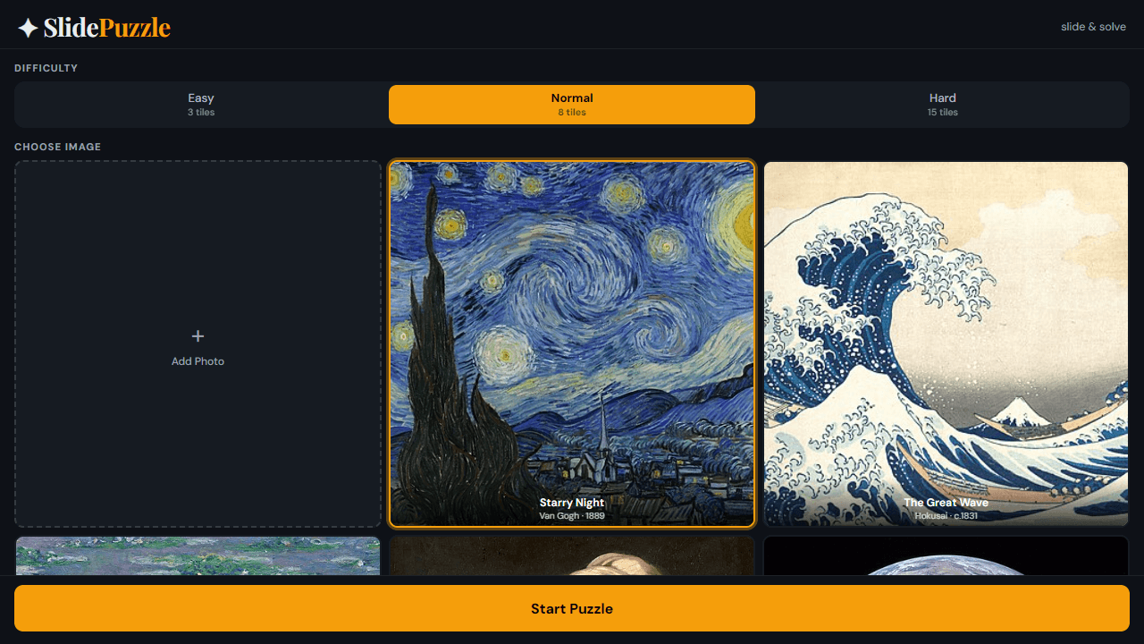 Slide Puzzle screenshot 1