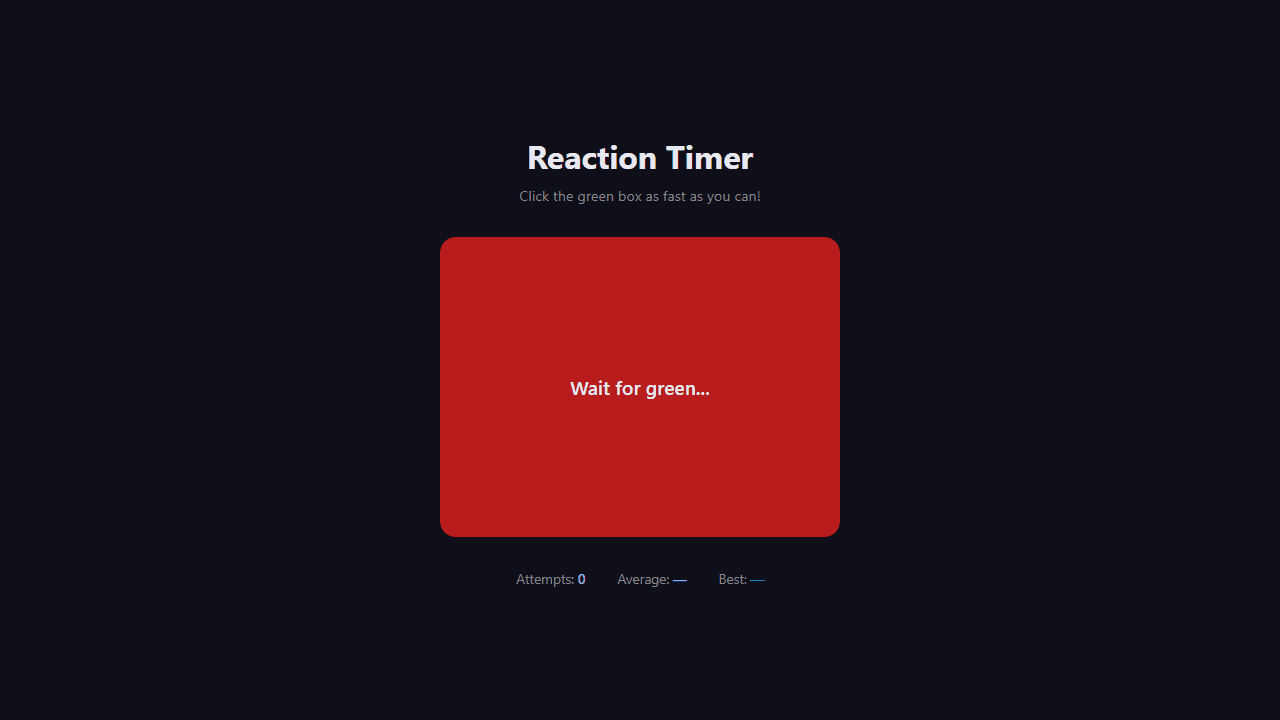 Reaction Timer screenshot 1