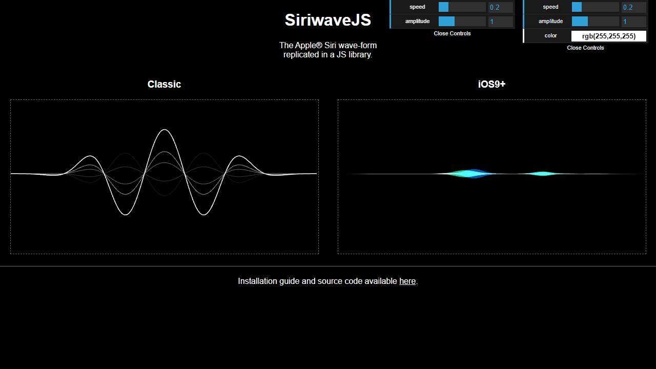 SiriWave screenshot 1