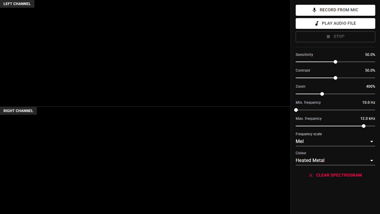 Spectro screenshot 1
