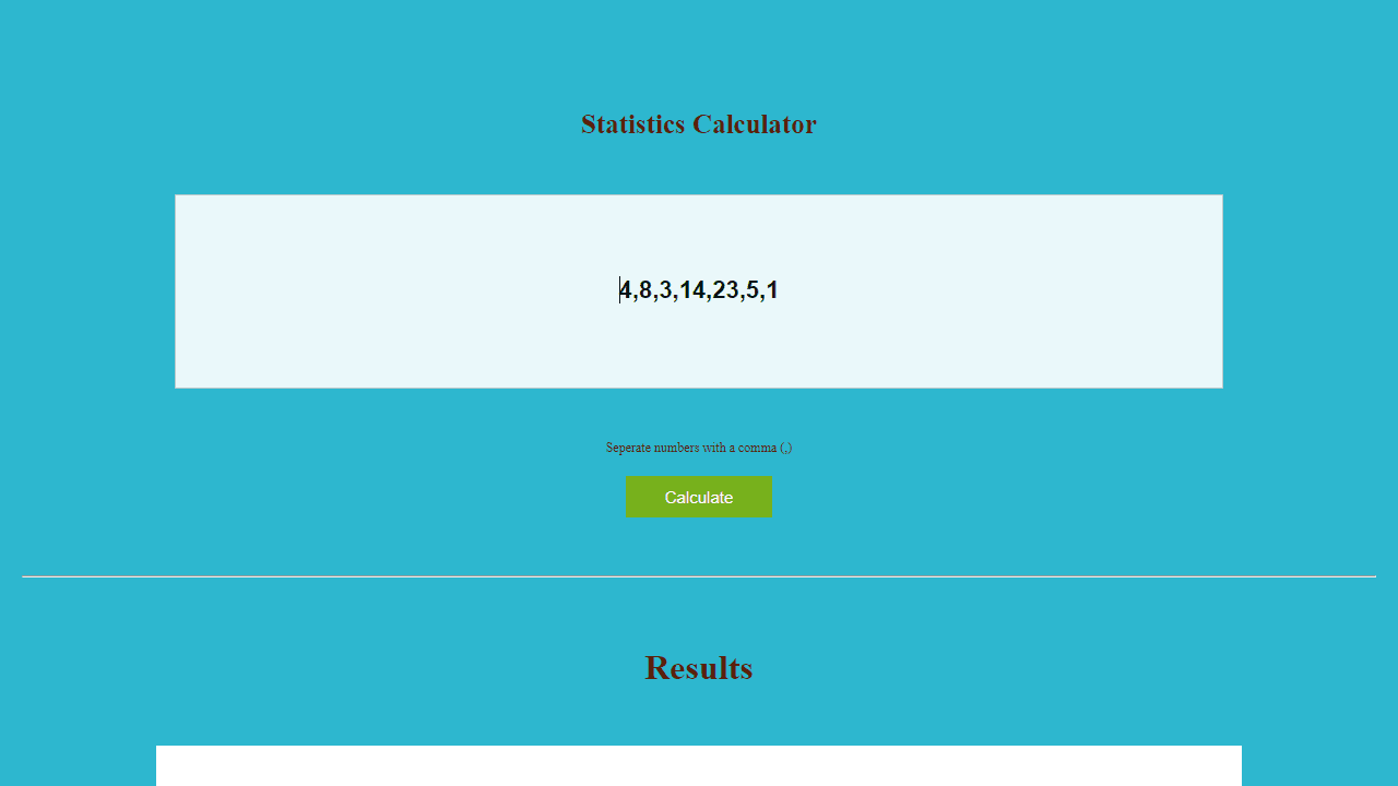 Statistics Calculator screenshot 3