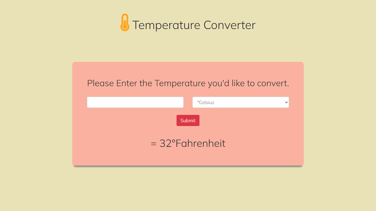 Temperature Converter screenshot 1