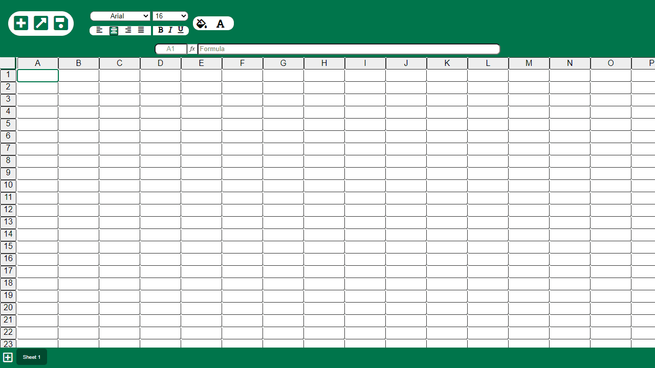 Web Excel screenshot 1