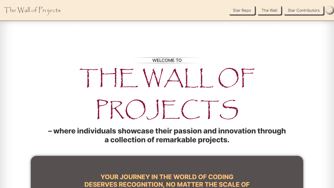 Project Wall Showcase screenshot 2