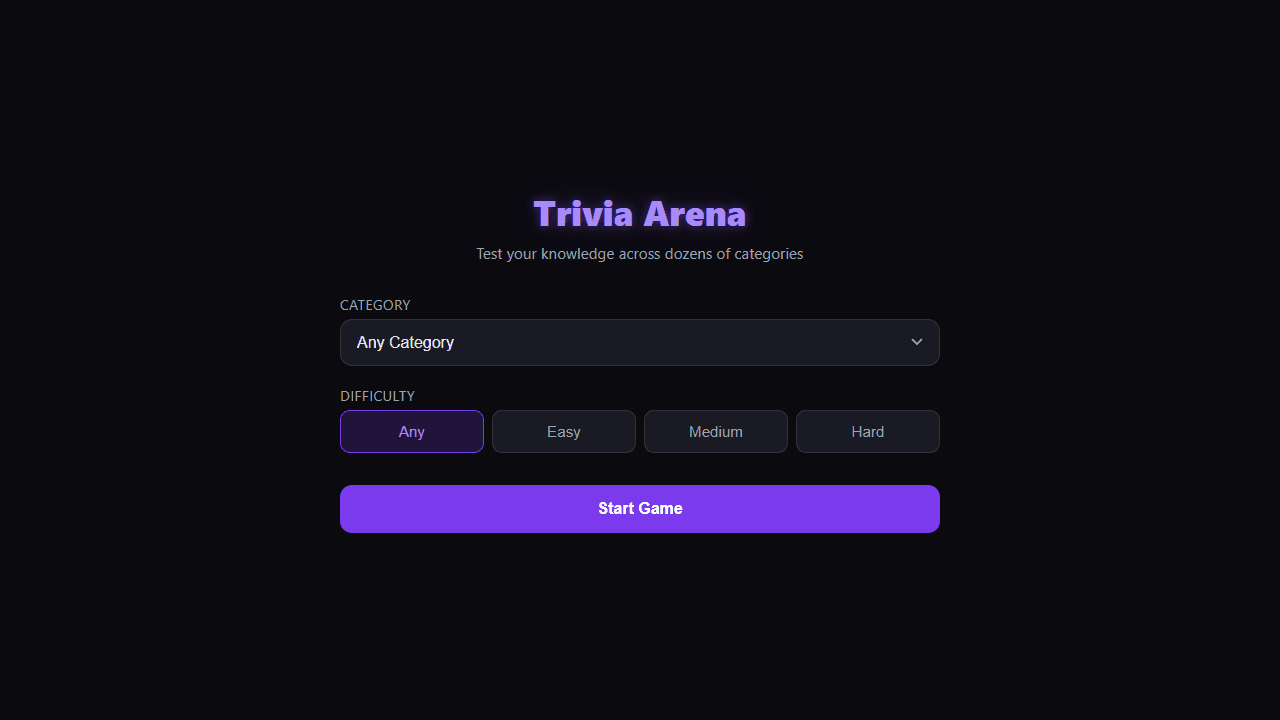 Trivia Arena screenshot 1