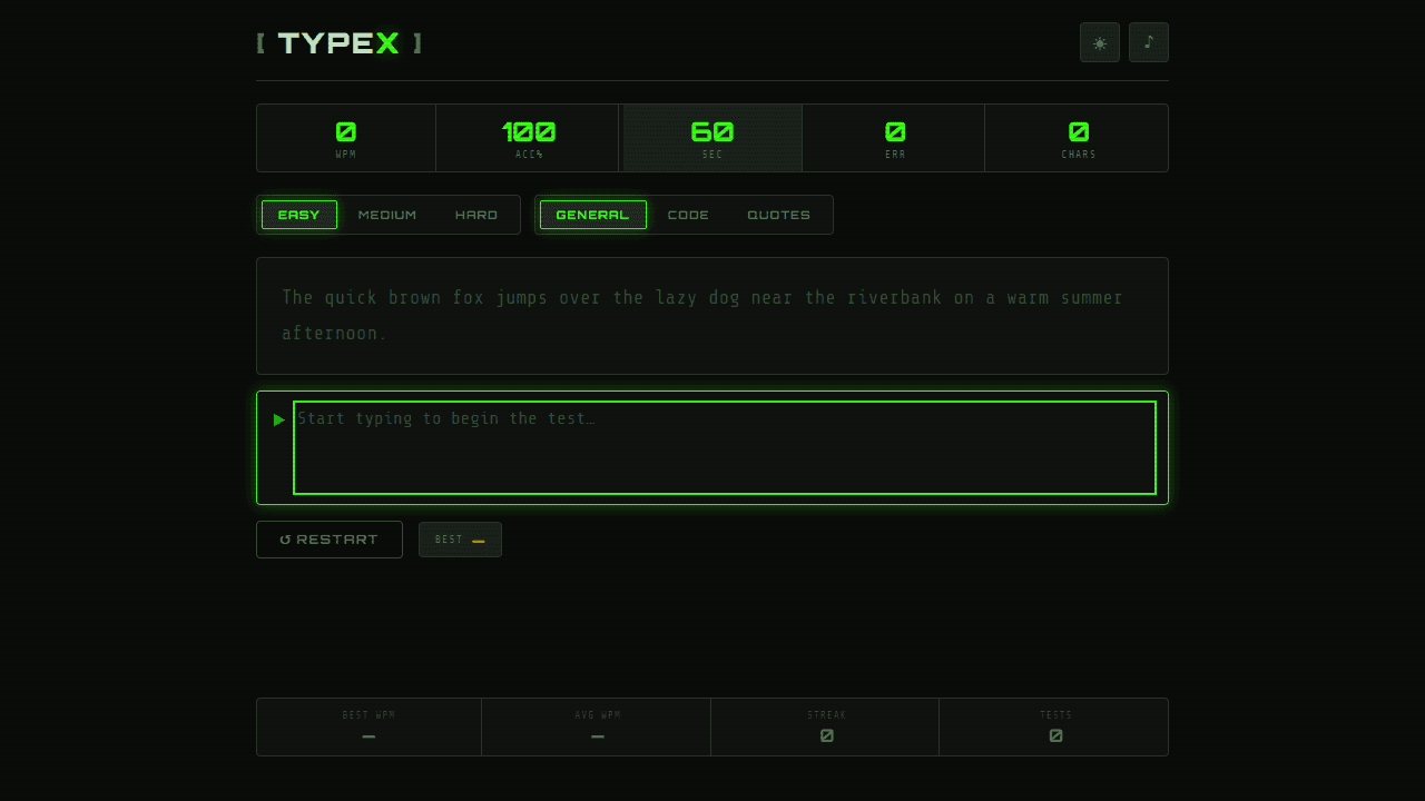 Typex screenshot 1