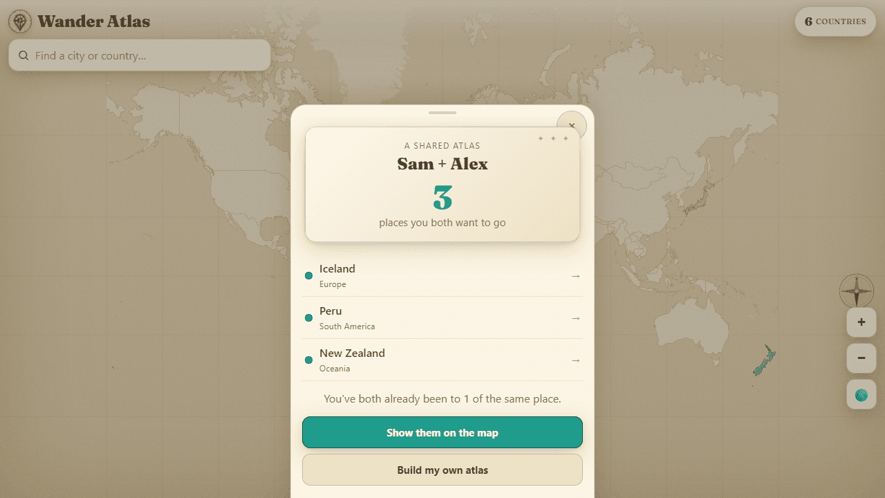 Wander Atlas screenshot 3