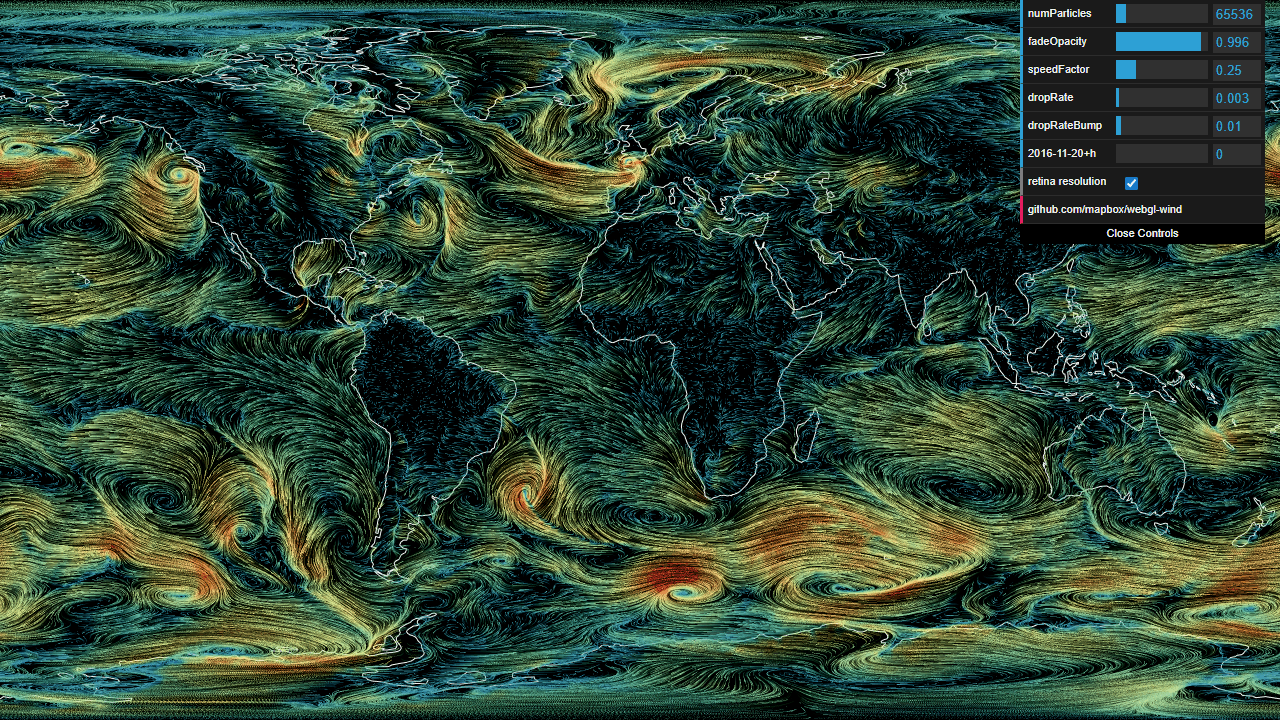 WebGL Wind screenshot 1