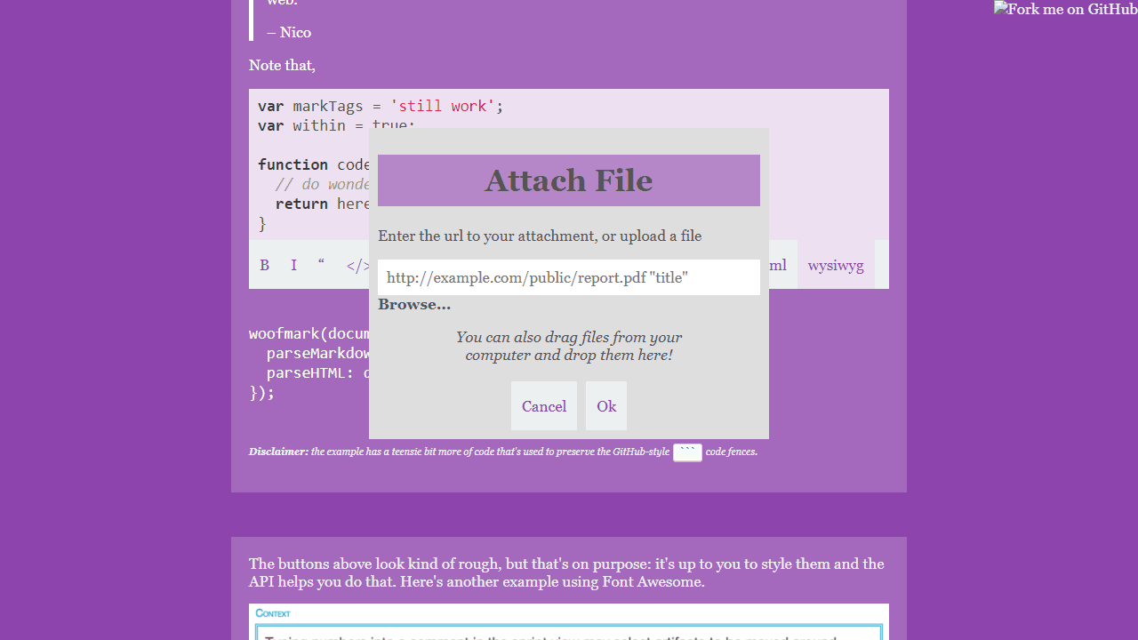 Woofmark screenshot 2