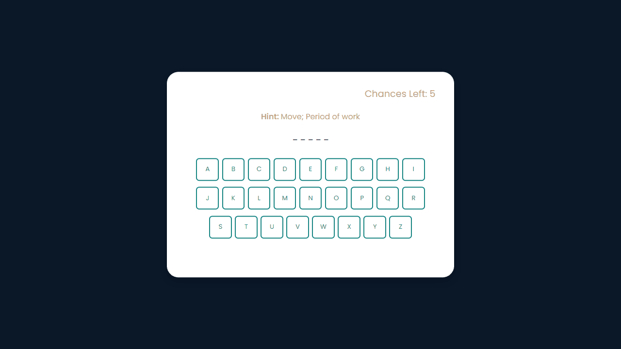Word Guessing Game screenshot 2