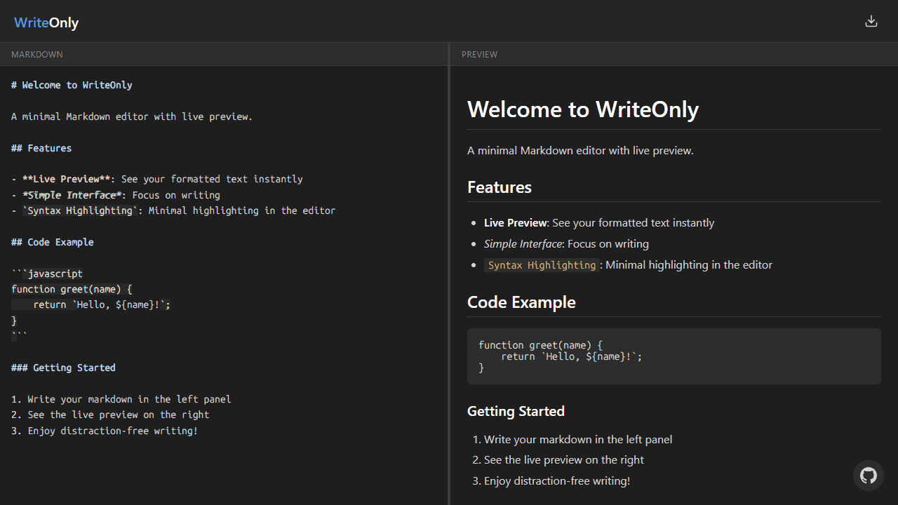 WriteOnly screenshot 1